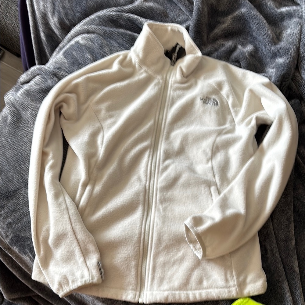 cream northface fleece liner